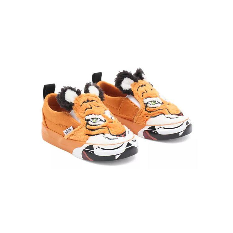 Vans Slip Resistant Breathable Low Top Walking Shoes Baby Shoes Yellow White VN0A5KRQ9FA