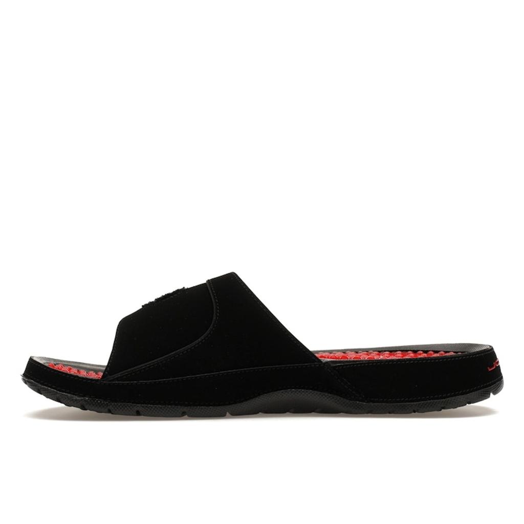 Air Jordan Hydro 8 Retro Slide Playoff Men Sneakers Black Varsity-Red White FD7674-001