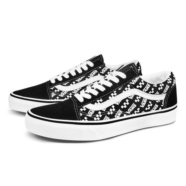 Old Skool Vans 'Logo Repeat - Black' VN0A4U3BTEZ