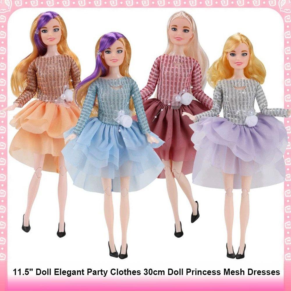Casual Wears Doll Princess Mesh Dresses Suit for 30cm Doll/for 1/6 BJD Dolls/for 11.5" Dolls