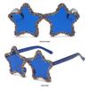 Pentagon Rhinestone Pentagon Sun Glasses UV400 Protection Shades Star Shaped Sunglasses  Unisex