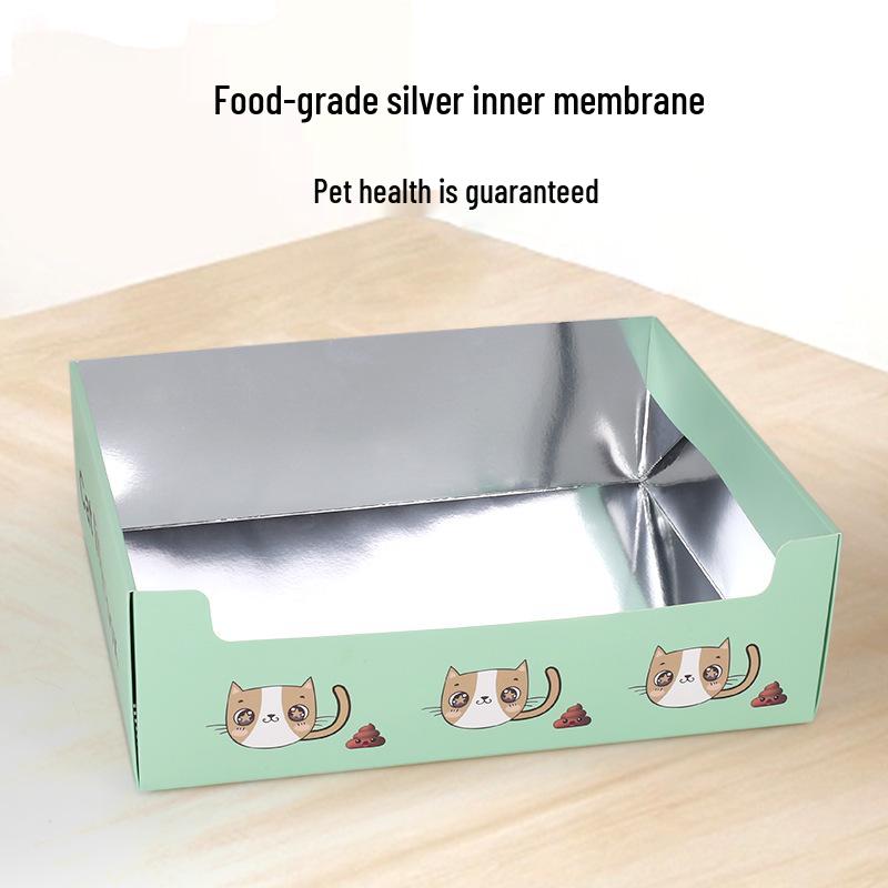 Eco-Friendly Portable and Washable Foldable Cat Litter Box - Disposable and Convenient for Outdoor Use