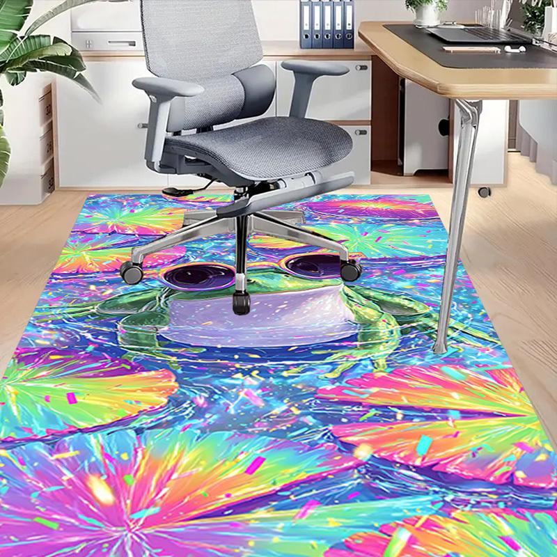 1PC frog sunglasses Extra Large Non Slip Floor carpet, Office, family, Studio   Large Area Rug Indoor Rugs, Bold Statement Piece