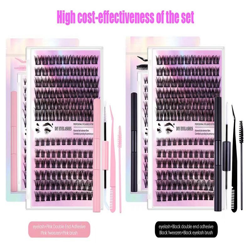 

FLUFFY 126 кластеров большой емкости, набор сегментированных накладных ресниц своими руками