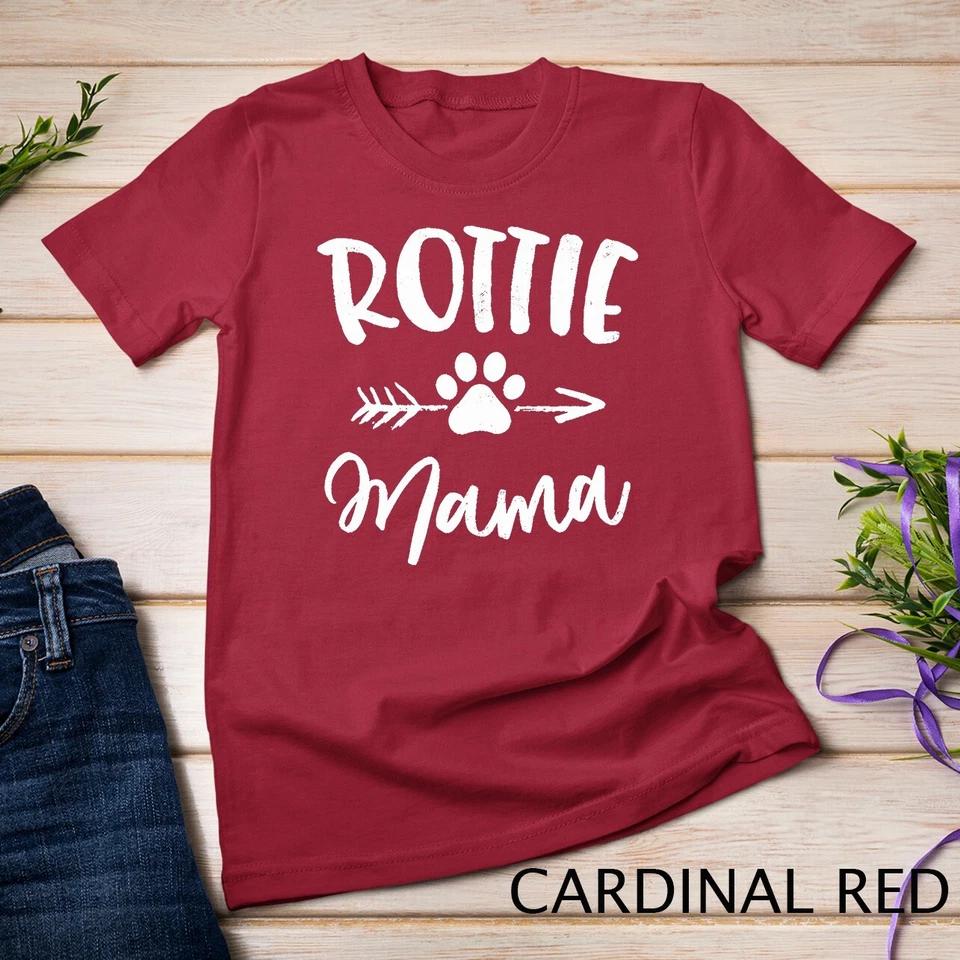 Rottie Mama Gifts Rottweiler Lover Owner Gifts Dog Mom Unisex T-shirt 3 S