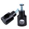 Round Riser, 2 Replacement Handlebar Clamps, Fits Most Motorcycle Handlebars with Diameter 25mm/1" (Black 25)