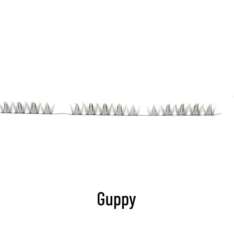 Multi-Style DIY Natural Dense Semi-Finished Pre-Curved Segmented Half-Lash Eyelashes