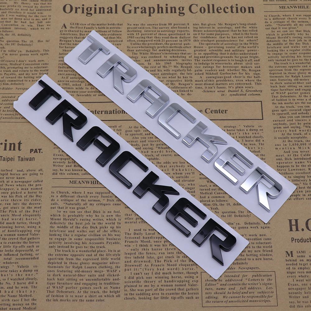 AABJZ1 Chevrolet TRACKER ABS Car Rear Letter Logo Sticker Rear Bumper Tail Door Trunk Sticker Car Emblem sticker styling Accessories