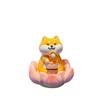 Cartoon Good Luck Lotus Ornament Buddha Style Capybara Model Figure Lotus Pig Car Ornaments  Office