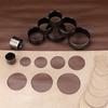 1 Set DIY Leder Rund Hohl Schneidwerkzeug Set Mit Größe 25-60mm, Leder Präge Stempel Form, Kreis Leder Schneideform