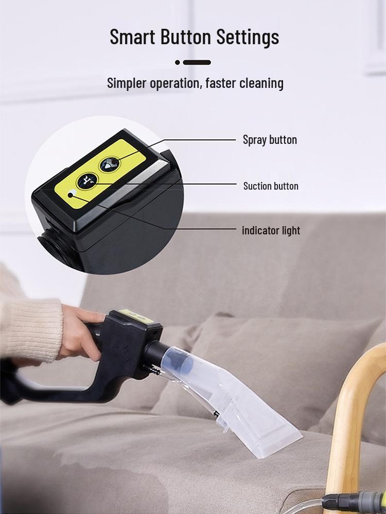 Powerful Fabric Sofa & Carpet Spray Extraction Cleaner: Integrated Vacuum and Washing Machine for Home & Commercial Use