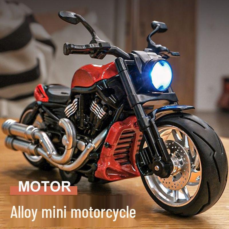 Alloy Motorcycle Model Toy for Boys - Racing Car Ornament and Decompression Toy