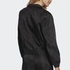 Adidas Originals Solid Color Zip-Up Sports Jacket Women Jackets Black HF2111
