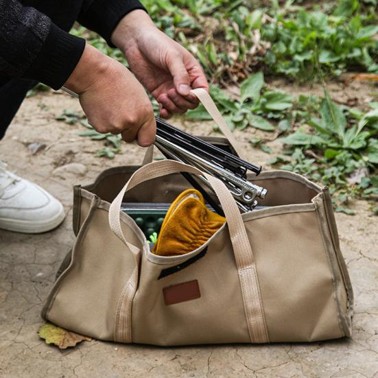 Geantă de depozitare cu mâner pentru cuie de cort de exterior Impermeabilă Accesorii pentru cort de drumeție, vânătoare, camping Cuie de cort Organizator Husă cu frânghii rezistente la vânt
