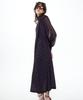 Bikwaieos Maxi Tie Neck Dress_Black Red