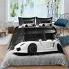 Racing Car Printed Duvet Cover With Pillowcase Bedding Set Single Double Twin Full Queen King Size 2/3pcs Polyester Quilt Cover