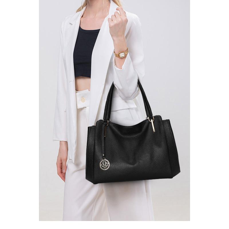 Women's Bag New Style Shoulder Bag Head Layer Cowhide Middle-aged Mother Bag Soft Pitot Bag