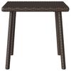 Brown Rectangular Garden Coffee Table 40X40X37 Cm