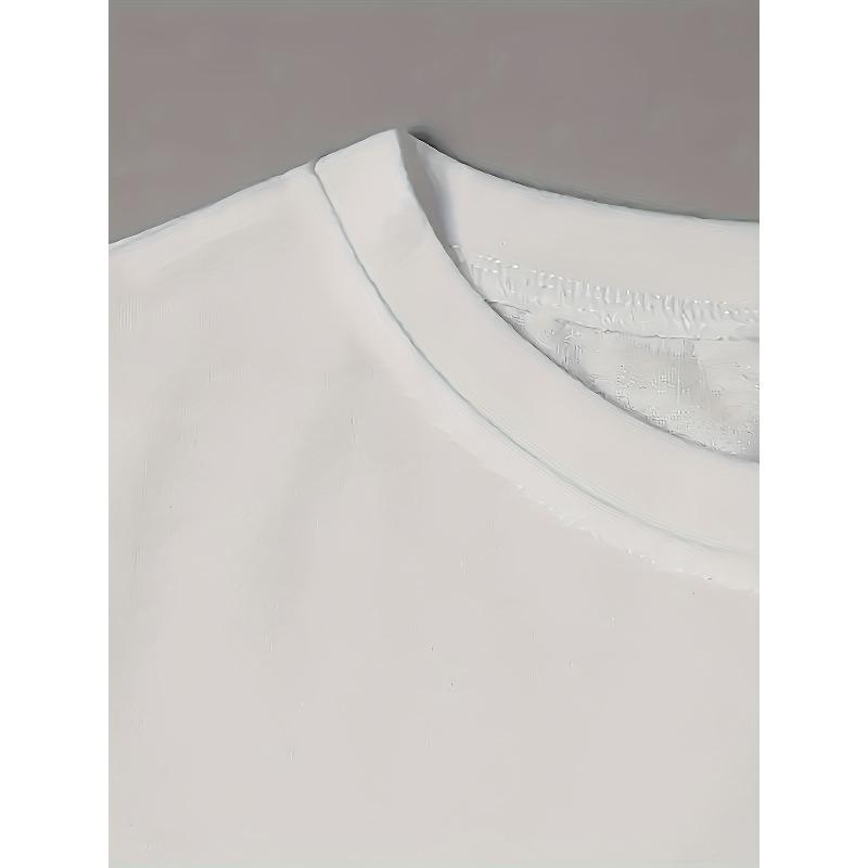 European size Inspirational Graphic T-Shirt, Polyester Blend Crew Neck Short Sleeve Tee, with Butterfly and Floral Design, for All Seasons