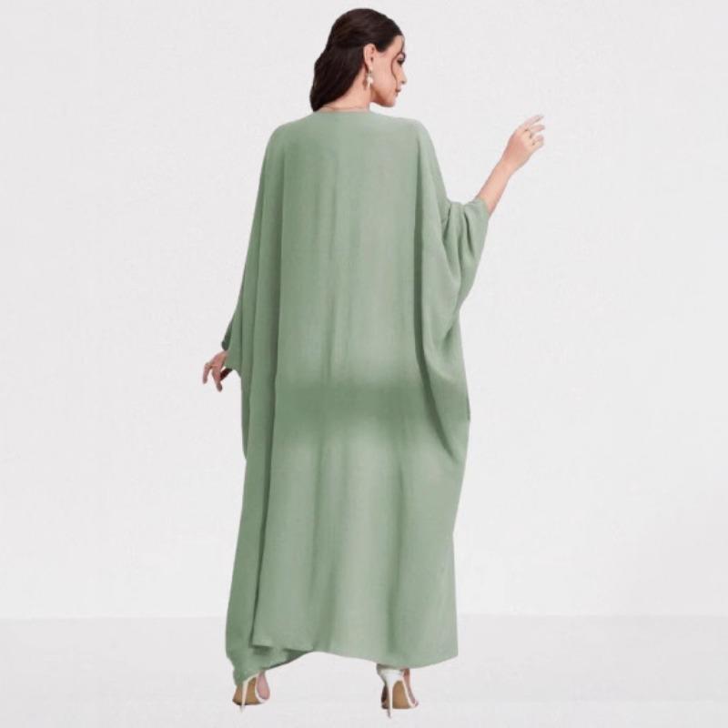 Fashionable and Elegant Women's Bat-sleeve Round-neck Dress