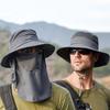 Oversized Brim Fishing Cap WithShawl Face Mask Hat High Quality Cycling Cap  Neck Face Protection
