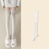 Solid Color Over Knee High-Socks Warm Comfortable Highly Tube Socks for Daily Wear Party Cosplay