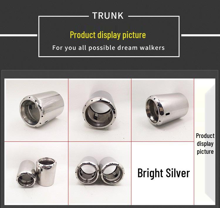 Mazda Ruiyi CX-5 Direct-Plug Stainless Steel Muffler Tailpipe - Titanium Blue