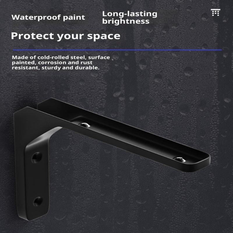 1PC Angle Brackets Industrial Floating L Shelf Bracket Thick Heavy Duty Wall Mounted Shelf