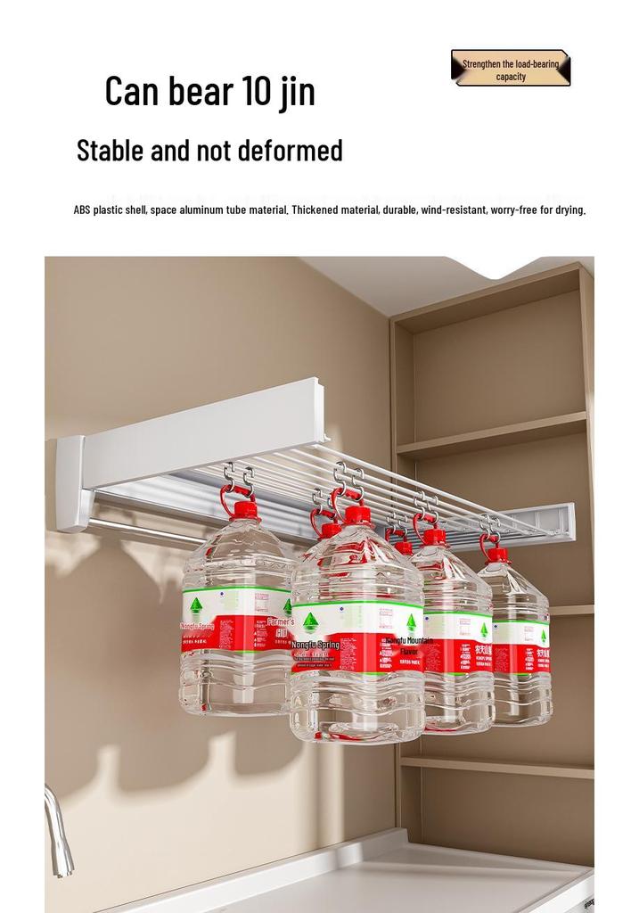 Invisible Wall-Mounted Bathroom & Balcony Towel and Clothes Drying Rack