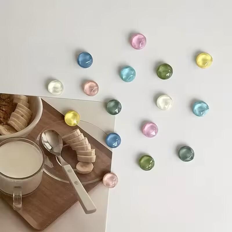 8pcs Lovely Irregular Polygon Magnetic Refrigerator Magnets Office Whiteboard Message Home Decoration