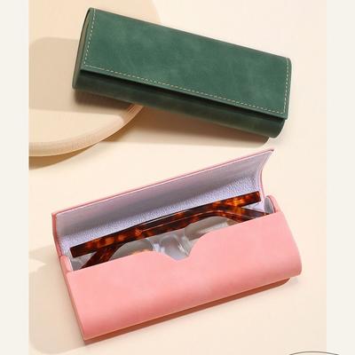 Large Capacity Pu Glasses Case Leather Sunglasses Protective Case Lightweight Glasses Bag  Daily