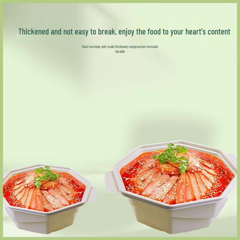 Biologisch abbaubare runde Einweg-Mittagessensboxen aus Maisstärke