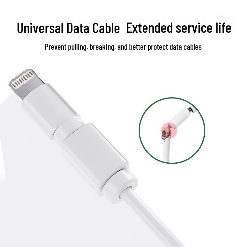 Mangueira de Proteção para Cabos: Previne a quebra e a dobra do carregador para iPad, tablets e telefones; também protege contra mordidas de gato.