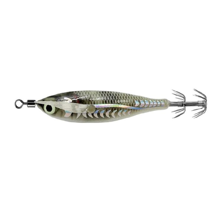 Luminously Squid Jig Hook Fishing Lures Baits Hard Artificial Shrimp Baits with Hook Hard Night Fishing Baits Enduring
