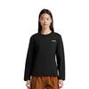 adidas Letter Warm Round Neck Pullover Sports Drop Shoulder Long Sleeve Sweatshirt Unisex Sweatshirt Black JL5904
