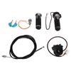 Bike Throttle Grip Kit Anti Slip Bike Drum Brake Line Ignition Switch Key Kit for Electric Bike Scooter Motor