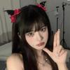 2 Pcs Y2K Bat Wings Hair Clips Bow Devil Horn Hair Clips Fashion Bat Duckbill Clips  Cosplay