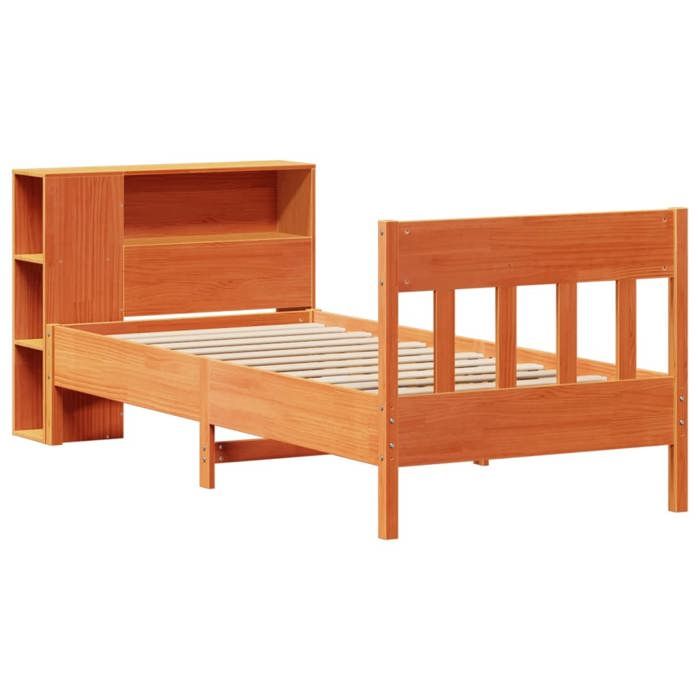 VidaXL Bunk Bed Without Mattress Wax Brown 100x200 Cm Solid Pine 3323199