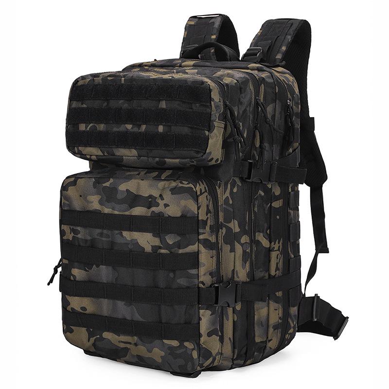 45L Camouflage Tactical Assault Backpack: Multifunctional Outdoor Camping & Hiking Rucksack