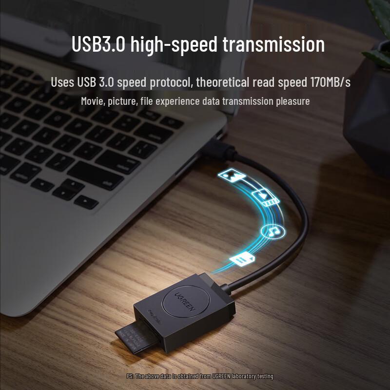 UGREEN USB 3.0 SD/TF 2-in-1 High-Speed Card Reader