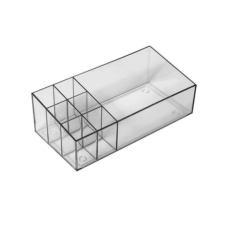 Transparent Deepening Lipstick Storage Box Cosmetics Finishing Box Desktop Makeup Brush Skin Care Products Makeup Box Shelf Barrel