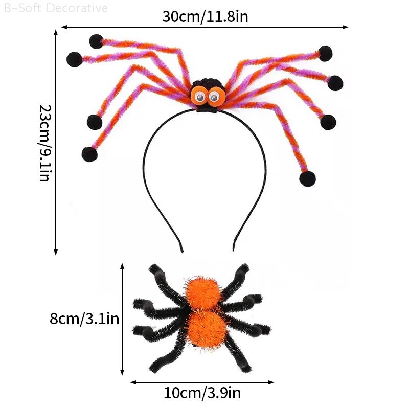 Halloween Headband Halloween Spider Headband Festival Party Hair Hoop Photography Props Hair Accessories Halloween Decor