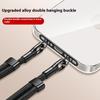 Metal Phone Hanging Tether Tab Upgraded Double Buckle Hole Ring Cell Phone Lanyard Patch Strap Replacement Part For Iphone Cases