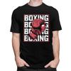 Men Boxer Boxing T Shirt Streetwear Short Sleeves Pure Cotton Tshirt Leisure Novelty Design Graphic Tees Shirt