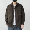 Spring New Casual Loose Trendy Jacket Men's Work Shirt Washed Denim Shirt Jacket