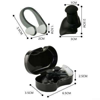 Enhanced Swimming Experience with Waterproof Spiral Ear Plugs and Nose Clip Set