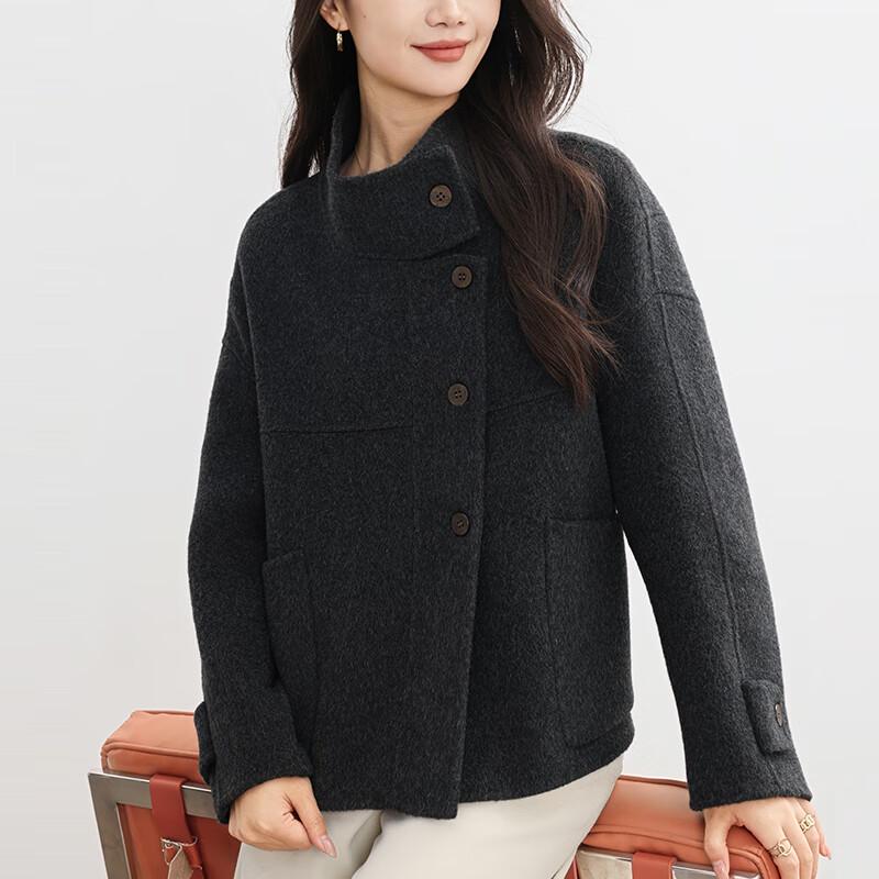 VanZhen Women's 100% Wool Autumn/Winter Loose Fit Trench Coat