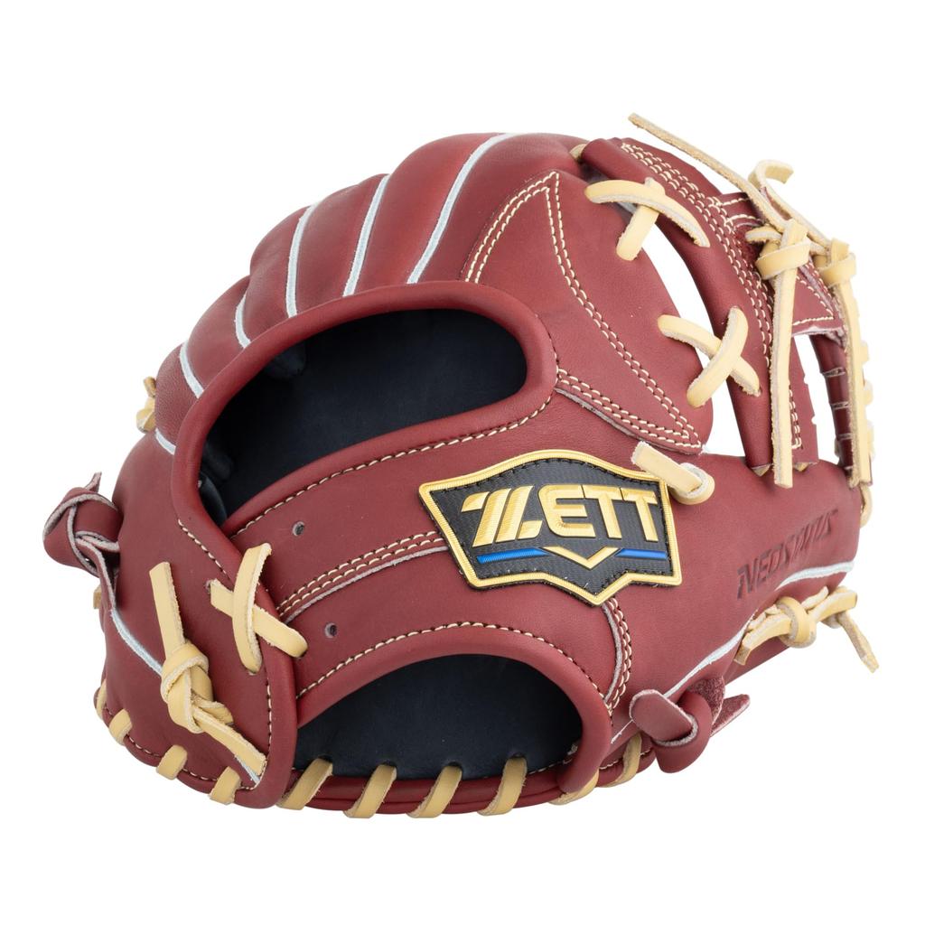ZETT Neo Status Youth Softball Kenta Imamiya for Second and Bordeaux Brown x Pastel Size M heights BJG702600N Glove, Style, Shortstop, Right-Handed