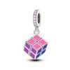 925 Silver Charm Bracelet DIY Jewelry Gift for Women with Guitar Dice Headphones Candy Pendant Fashion Accessories
