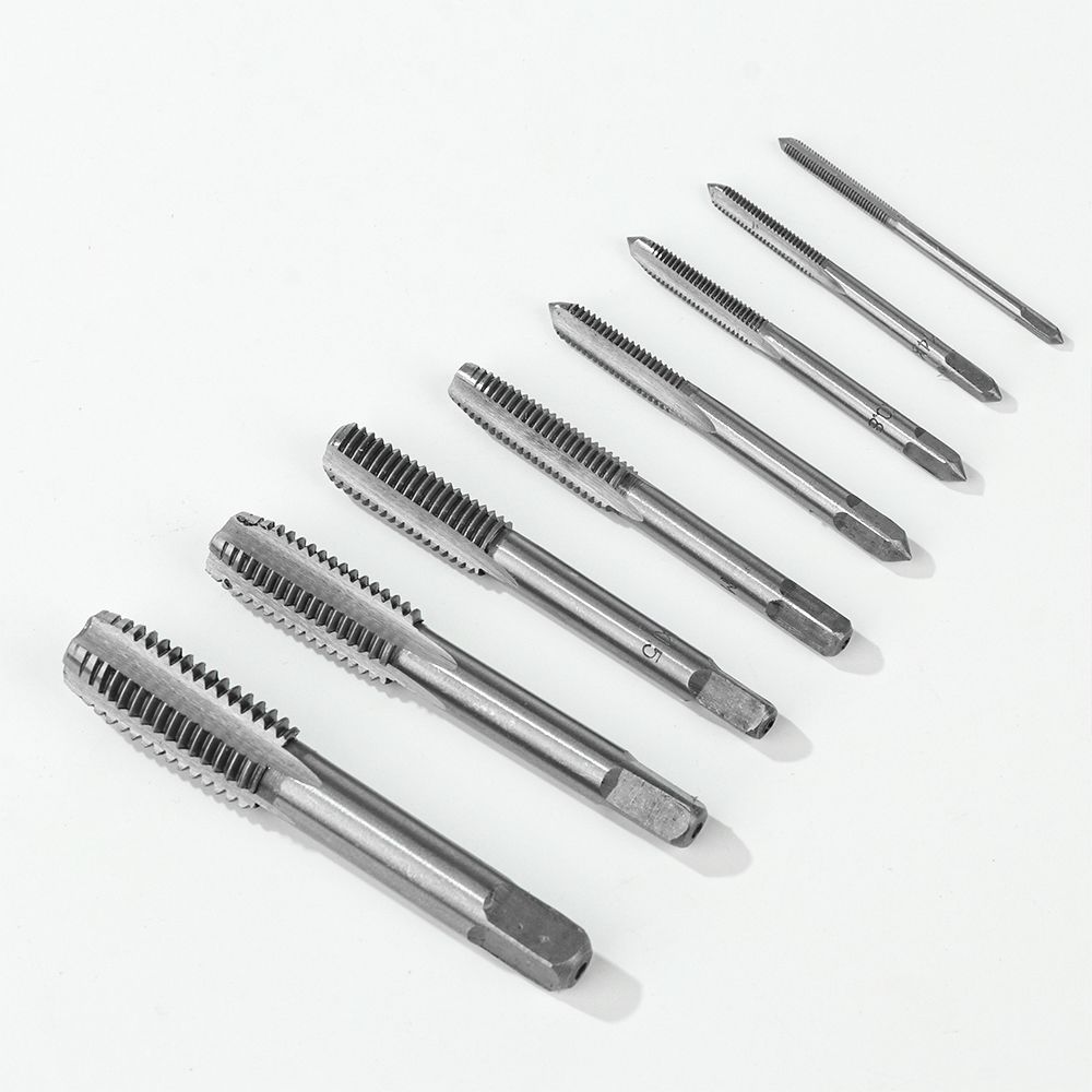 2PCS/Set M3~M14 HSS Screw Fluted Plug Hand Straight Flute Taps Threading Kit Thread Tap Set Metric Drill Bit